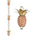 Pineapple Pure Copper 8.5 ft. Rain Chain