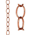 Small Single Link Pure Copper 8.5 ft. Rain Chain