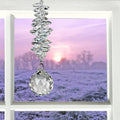Crystal Grand Cascade Wind Chimes in Ice