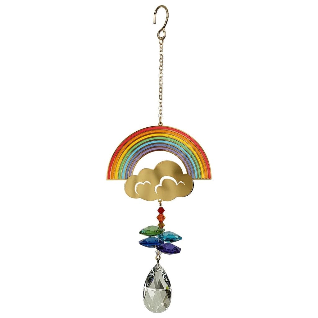 Crystal Wonders Wind Chimes with Rainbow